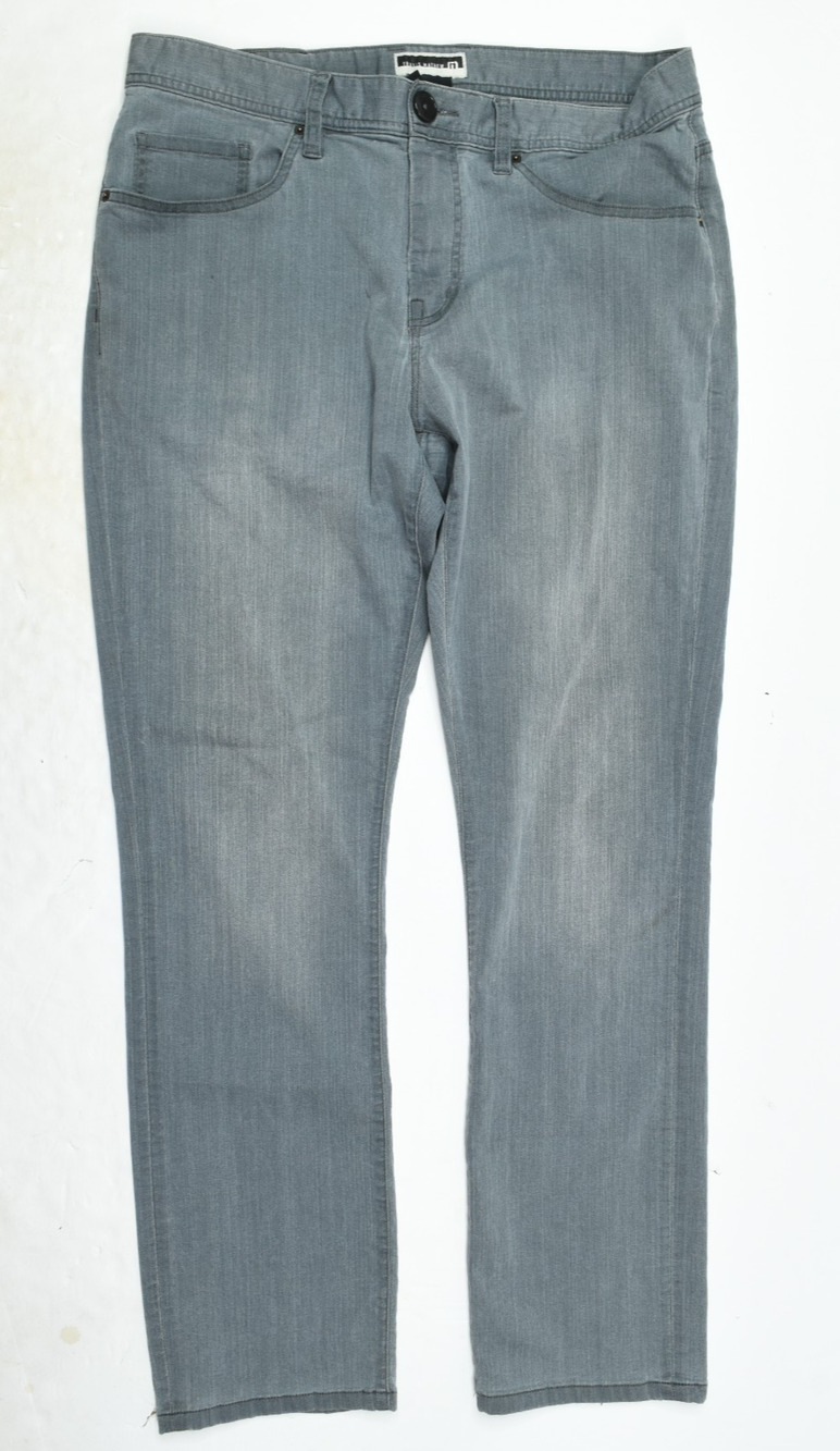 Travis Mathew Jeans Mens 34x31 Gray Lightweight Stretch Straight Leg Slim Fit